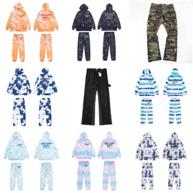 Gallery Dept tie-dye sweatshirt set-4922  